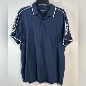 Michael Kors Men’s Logo Polo - Midnight (Navy) Blue - Size L